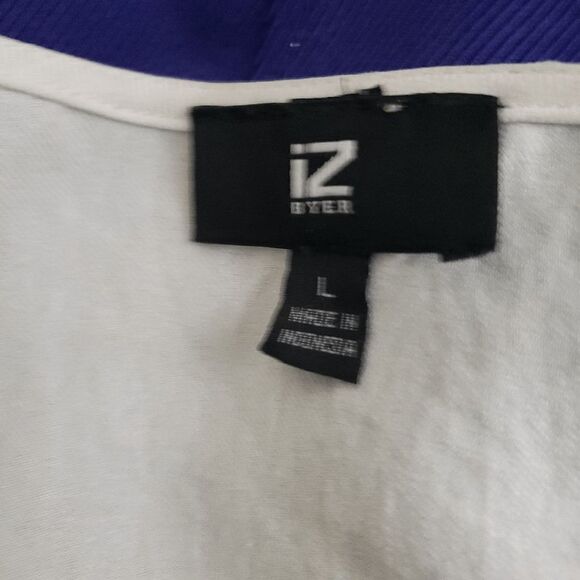 IZ Byer Off-White Button Up Sleeveless with Pockets and Bow Top Size L - Picture 5 of 9